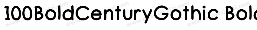 100BoldCenturyGothic BoldCenturyGot字体转换